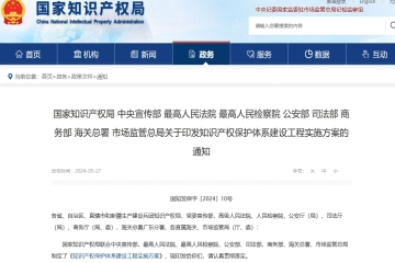 九部門印發方案，涉及專利申請、惡意商標注冊等行為