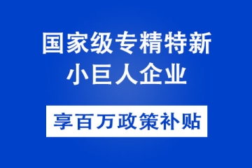 新密國家級專精特新小巨人企業(yè)申報條件以及認定方式